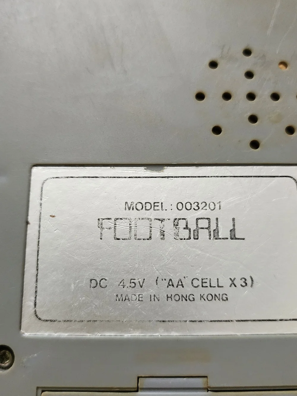 Vintage Football Handheld Electronic Game  Model 003201 1975 Sears Mattel Works